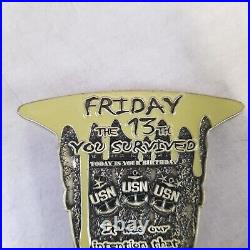 USN Friday The 13th You Survived Jason Challenge Coin 69/100