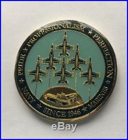 USN/MC Flight Demonstration Squadron Blue Angels Challenge Coin F7