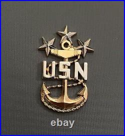 USN Master Chief Petty Officer Rick West 12th MCPON Navy Anchor Challenge Coin