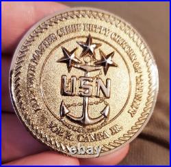 USN Master Chief Petty Officer of the Navy Joe R Campa 11th MCPON Challenge Coin