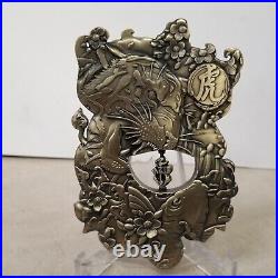 USN Mythical Cat Brass Chrome Color Challenge Coin