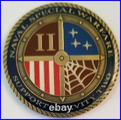 USN NAVY SEAL Team DEVGRU NAVAL SPEC WARFARE SUPPORT ACTIVITY 2 Challenge Coin