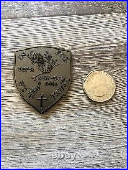USN NAVY SEAL Team One 1 Foxtrot Platoon OEF-A AFGHANISTAN Shield Coin RARE