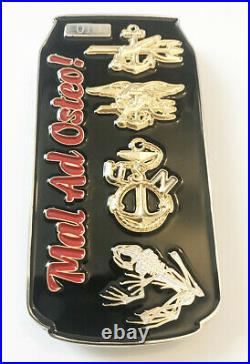 USN / NAVY SEAL/ UDT / FROGMAN LAGER CAN Coin / CPO / NUMBERED / CHIEF / NSW