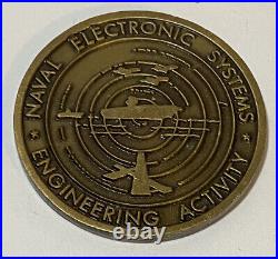 USN NESEA Naval Electronics Systems Engineering Activity Challenge Coin 1993