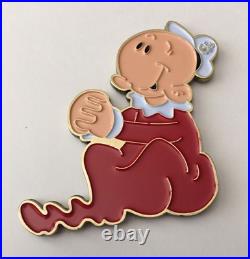 USN Navy CPO Chief MESS Challenge Coin Sweet Pea Popeye Sailor Cartoon NYPD FBI