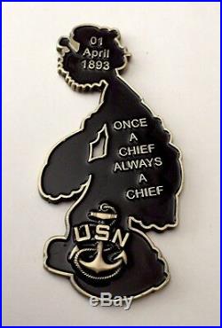 USN Navy CPO Chief Mess Challenge Coin Poopdeck Pappy Popeye Sailor Cartoon New