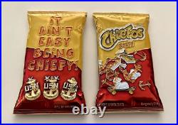 USN Navy Chief CPO Chiefos Cheetos Bag Mess Pride Challenge Coin Chester Seals