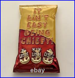 USN Navy Chief CPO Chiefos Cheetos Bag Mess Pride Challenge Coin Chester Seals