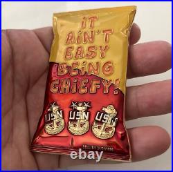 USN Navy Chief CPO Chiefos Cheetos Bag Mess Pride Challenge Coin Chester Seals