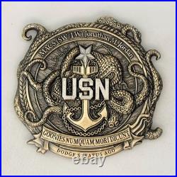USN Navy Chief Poseidon Octopus Edge Challenge Coin J#36