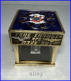 USN Navy Crew Challenge Coin Box VQ-3 Travis AFB Iron Man Limited Inscribed