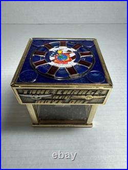 USN Navy Crew Challenge Coin Box VQ-3 Travis AFB Iron Man Limited Inscribed