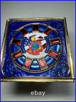 USN Navy Crew Challenge Coin Box VQ-3 Travis AFB Iron Man Limited Inscribed USN Navy Crew Challenge Coin Box VQ-3 Travis AFB Iron Man Limited Inscribed