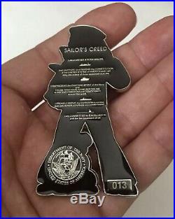 USN Navy Sailor Cracker Jack Toy Creed Bingo CPO Chief Challenge Coin Non Seals