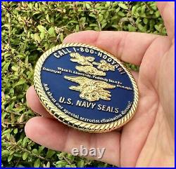 USN Navy Seal Team Trident Frog Seals Challenge Coin Special Ops UDT NSW CPO CIA