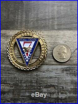 USN Navy Seals SEAL TEAM 7 ST7 STRENGTH HONOR COURAGE Challenge Coin Rare HTF