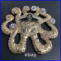 USN Octopus CPO Challenge Coin Kings Bay Submarine Base Chiefs Mess Serialized USN Octopus CPO Challenge Coin Kings Bay Submarine Base Chiefs Mess Serialized