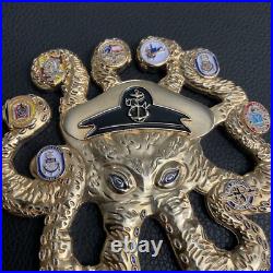 USN Octopus CPO Challenge Coin Kings Bay Submarine Base Chiefs Mess Serialized USN Octopus CPO Challenge Coin Kings Bay Submarine Base Chiefs Mess Serialized