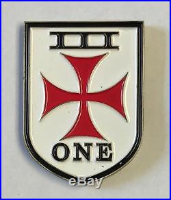 USN SEAL Team III ST3 One Troop Crusader Cross w 3D Trident