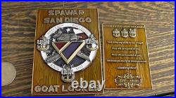 USN SPAWAR NIWC San Diego Chargebook MCPONs CPO Navy Chief Challenge Coin #753W