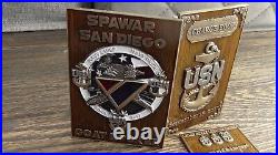 USN SPAWAR NIWC San Diego Chargebook MCPONs CPO Navy Chief Challenge Coin #753W