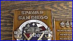 USN SPAWAR NIWC San Diego Chargebook MCPONs CPO Navy Chief Challenge Coin #753W