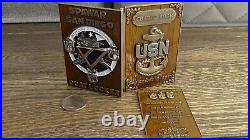 USN SPAWAR NIWC San Diego Chargebook MCPONs CPO Navy Chief Challenge Coin #753W