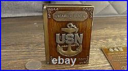 USN SPAWAR NIWC San Diego Chargebook MCPONs CPO Navy Chief Challenge Coin #753W