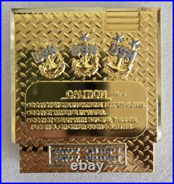USN US NAVY CHIEF CPO CHALLENGE COIN NINTENDO LEGEND OF ZELDA 3 withSleeve