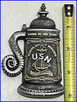 USN US Navy Offical Challenge Coin. Drink To The Foam 246