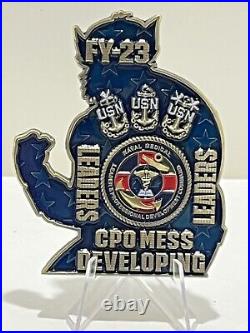 USN US Navy Offical Challenge Coin. FY-23 Leaders CPO Mess Developing With Stand