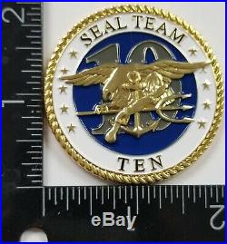 USN US Navy SEAL TEAM 10 Troop 2 Naval Special Warfare Development Group Coin