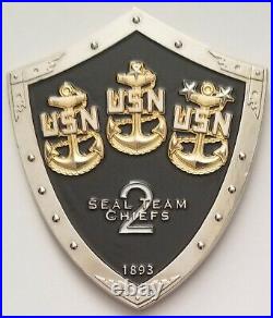 USN US Navy SEAL TEAM 2 Naval Special Warfare Development Group Chiefs Coin