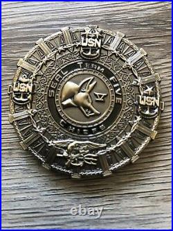 USN US Navy SEAL Team Five 5 ST5 STV USN Chiefs Jackal Aztecs Coin RARE