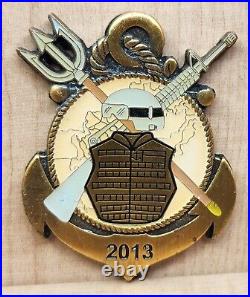 USN U. S. Naval Forces Afghanistan Challenge Coin 2013 Don't Tread On Me