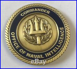 USN United States Navy Office of Naval Intelligence Commander Coin