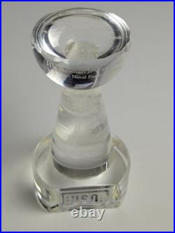 USO Guam Service Member of the Year Crystal Award Trophy 2007 US Navy Naval