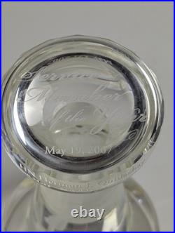 USO Guam Service Member of the Year Crystal Award Trophy 2007 US Navy Naval