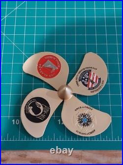 USS Alabama CPO Heritage Day Propeller Navy Chief Large Challenge Coin