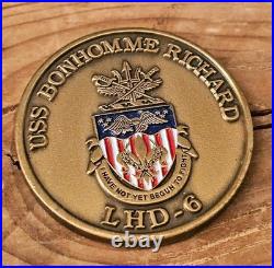 USS Bonhomme Richard LHD 6 Maiden Deployment US Navy Challenge Coin NON Cpo Cmc