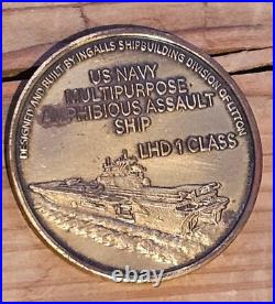 USS Bonhomme Richard Lhd 6 Christening US Navy Challenge Coin No Cpo Chief Cmc