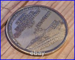 USS Bonhomme Richard Lhd 6 Christening US Navy Challenge Coin No Cpo Chief Cmc