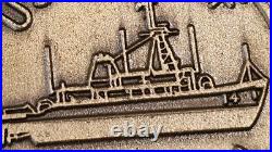 USS Chief MCM 14 CPO Plankowner Challenge Coin And Keychain Lot 1994 US Navy CMC