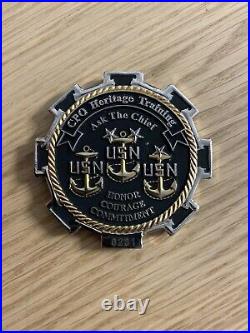 USS Constitution Old Ironsides Chief's Mess Navy Challenge Coin