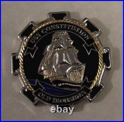 USS Constitution Old Ironsides Navy Chiefs Mess Skull Challenge Coin