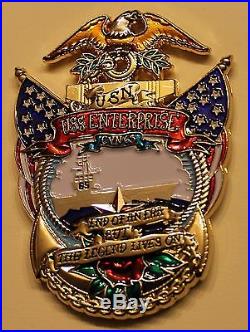 USS Enterprise (CVN-65) Aircraft Carrier Big E Chiefs Navy Challenge Coin
