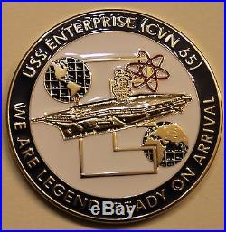 USS Enterprise CVN-65 Aircraft Handling Officer Navy Challenge Coin