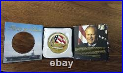 USS Gerald R. Ford CVN 78 USN Aircraft Carrier Plankowner Challenge Coin /3500