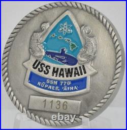 USS Hawaii SSN 776 US Navy Submarine Numbered Challenge Coin
